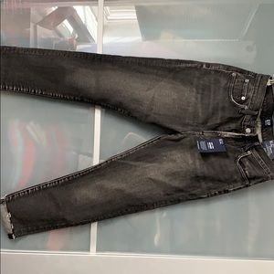 Gap washed out black HR Girlfriend jeans